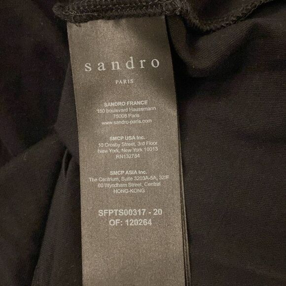 Sandro crystal embellished cotton tee, L - Picture 12 of 12